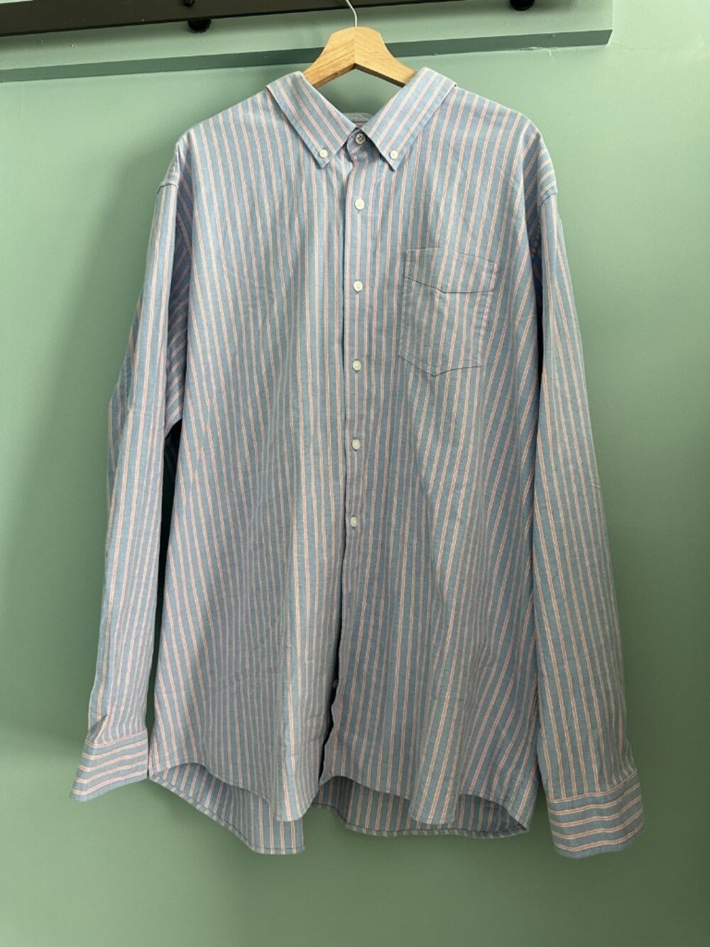 L.L.Bean NWT Striped Button Down Shirt, XXL Tall